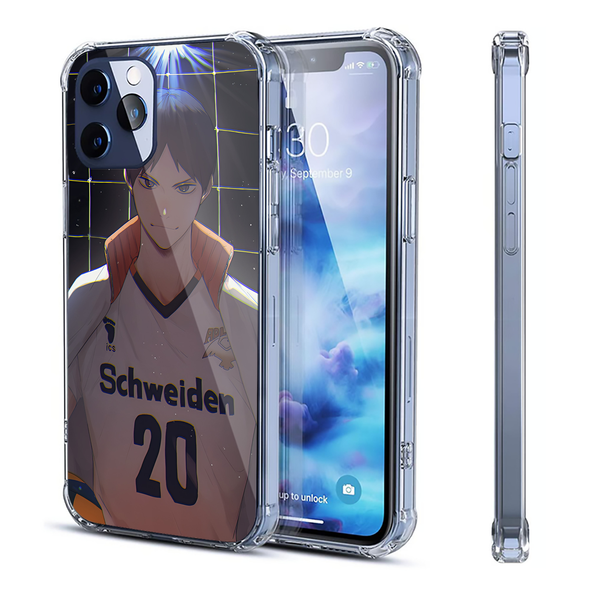 （画像用） ハイキュー!! Haikyu!! 【iPhone 12シリーズ対応】透明スマホケース（クリアソフトケース）